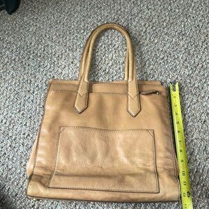 Fossil Knox Leather Bag tan large tote